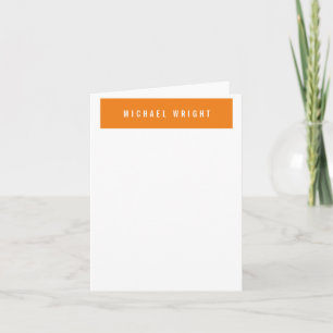 Naranja blanco moderno simple Minimalista