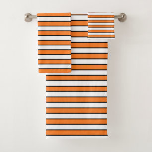 Naranja, blanco y rayas negras