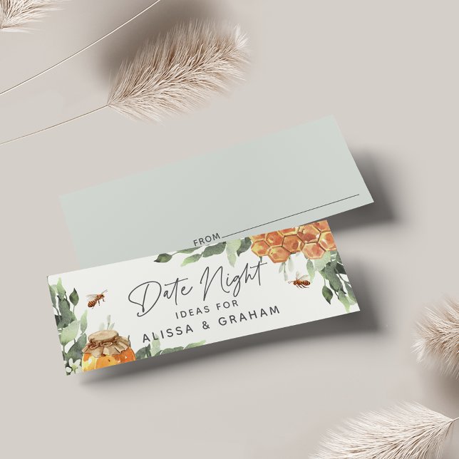 Naranja Blossom Bee Bridal Shower Fecha Tarjeta de (Subido por el creador)