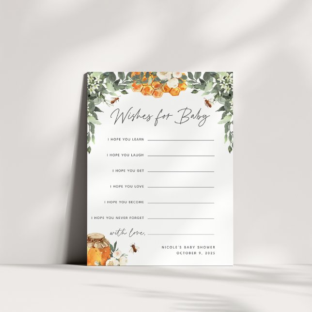 Naranja Blossom Honey Bee Tarjeta de Deseos Baby S (Subido por el creador)