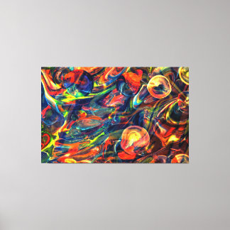Naranja Burbuja Resumen lienzo artístico mural mul