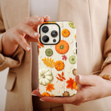 Naranja Calabaza de otoño iPhone 13 Funda maleta m
