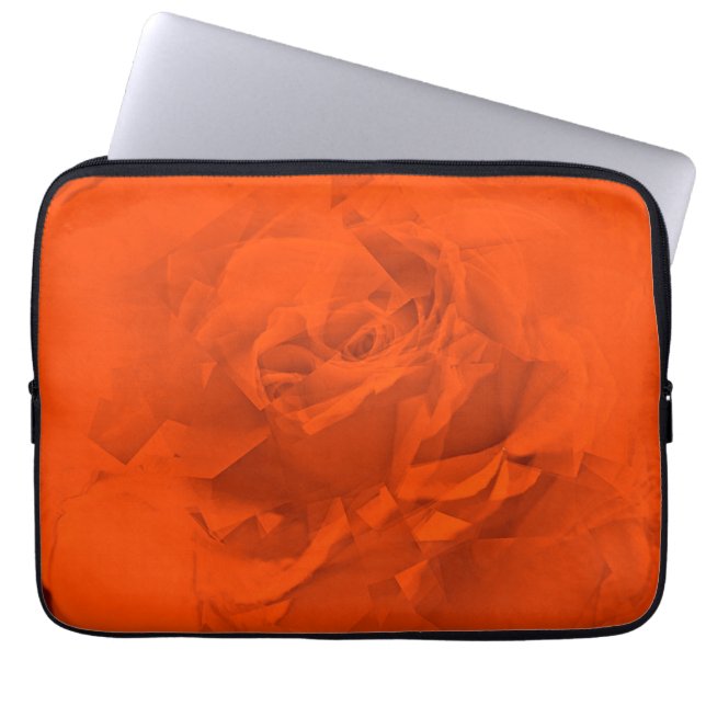Naranja cálido de la bolsa electrónica con Rosa en (Frente)