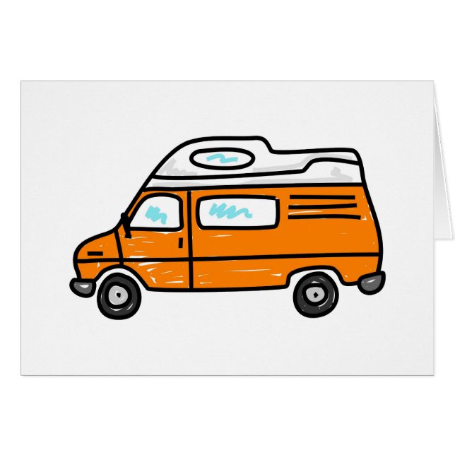 Naranja Campervan (Anverso (Horizontal))