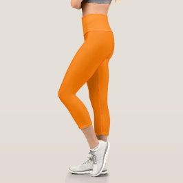 Naranja Capri Leggings