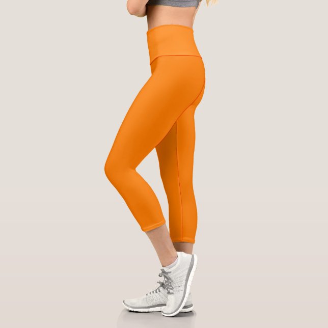 Naranja Capri Leggings (Izquierda)