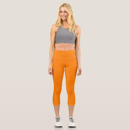 Naranja Capri Leggings