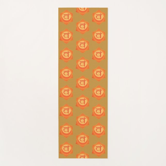 Naranja Chakra, yoga Mat (Anverso)