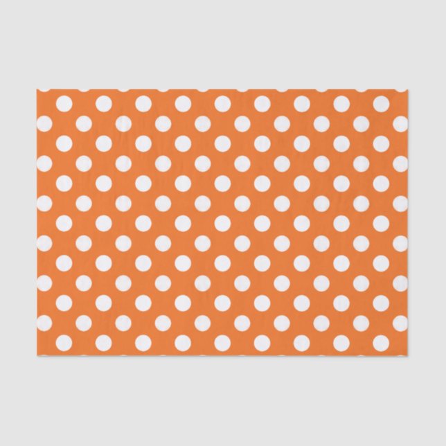 Naranja con el papel seda blanco del lunar (Anverso)