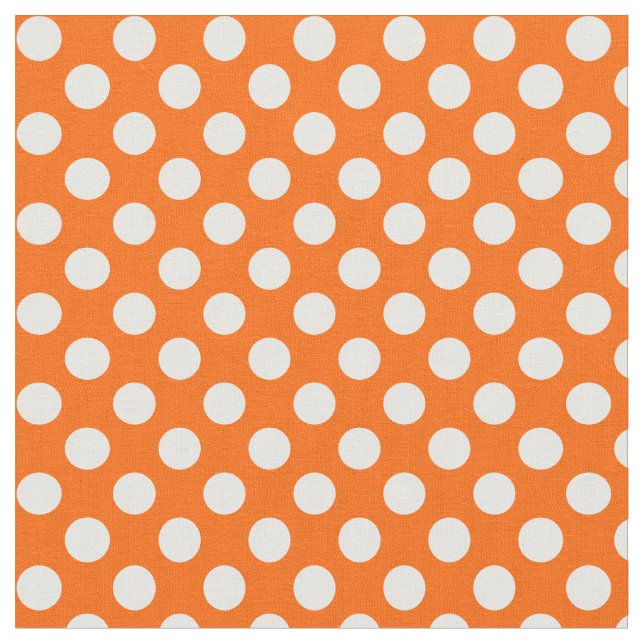 Naranja con la tela blanca del lunar (De cerca)