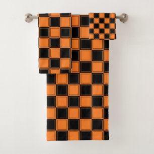 Naranja controlado en línea y negro