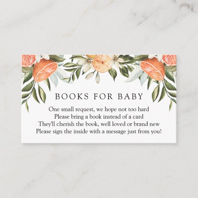 Naranja Cutie Books para la tarjeta de inserción p (Anverso)