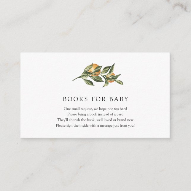 Naranja Cutie Books para la tarjeta de inserción p (Anverso)