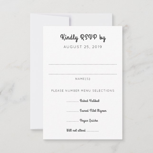 Naranja Daisy Art RSVP Con Gabinete Entrées (Anverso)