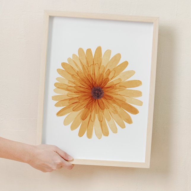 Naranja Daisy Sweet Flower Nursery Decoración (Orange Sweet Flower Nursery Decor)