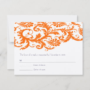 Naranja Damask RSVP de Terracotta de atardecer ita