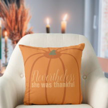 Naranja de Acción de Gracias Cojín decorativo Mode