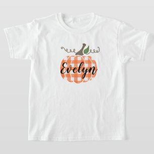 Naranja de acuarela juvenil chica camiseta