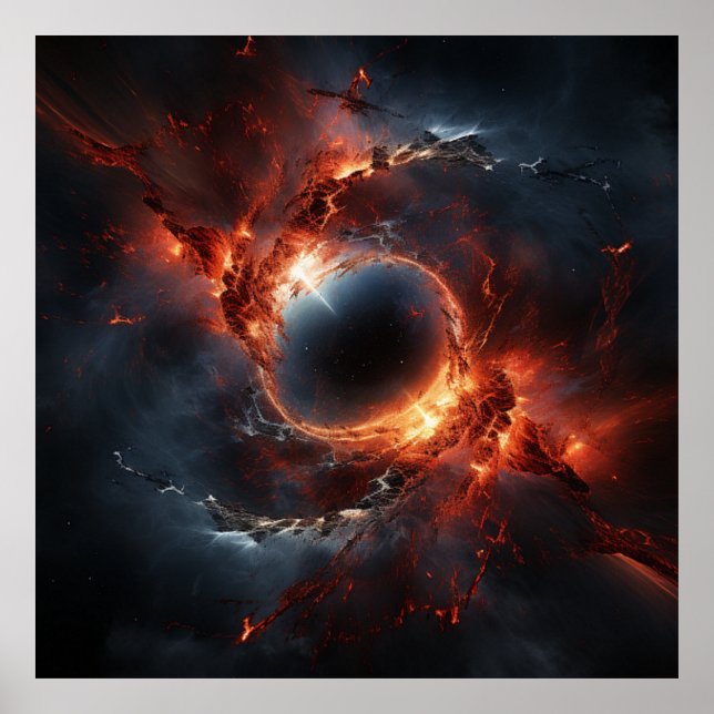 Naranja de arte de Black Hole Worm Hole (Frente)