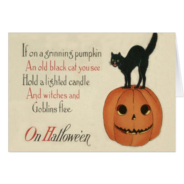Naranja De Calabaza De Lantern Jack O Cat Black (Anverso (Horizontal))