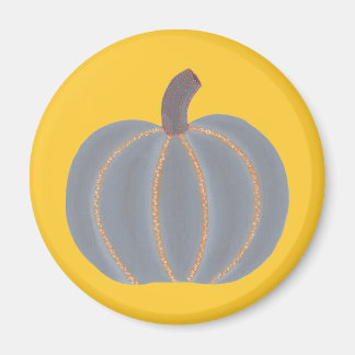 Naranja de calabaza gris ilumina imanes de Hallowe