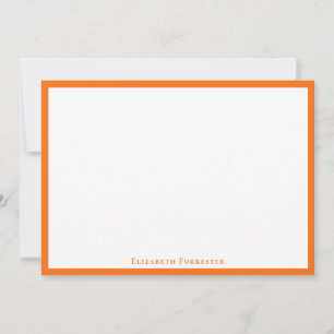 Naranja de calabaza Nota de borde Minimalista simp