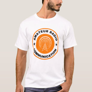 Naranja de camisetas de radio de aficionados