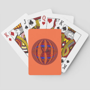 Naranja de cartas de juego rojo Orb