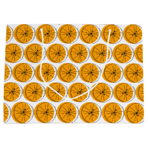 Naranja de Citrus Bolsa de regalo múltiple grande