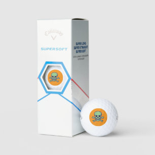 Naranja de cráneo verde Callaway Bolas de golf Sup