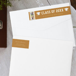 Naranja de dirección de graduación de Collage de f