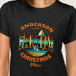 naranja de familia navidades camiseta editable ver