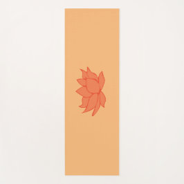 Naranja de flores de Lotus Yoga Mat