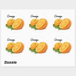 Naranja de fruta dulce Pegatinas divertidos diseña