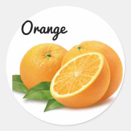Naranja de fruta dulce Pegatinas divertidos diseña