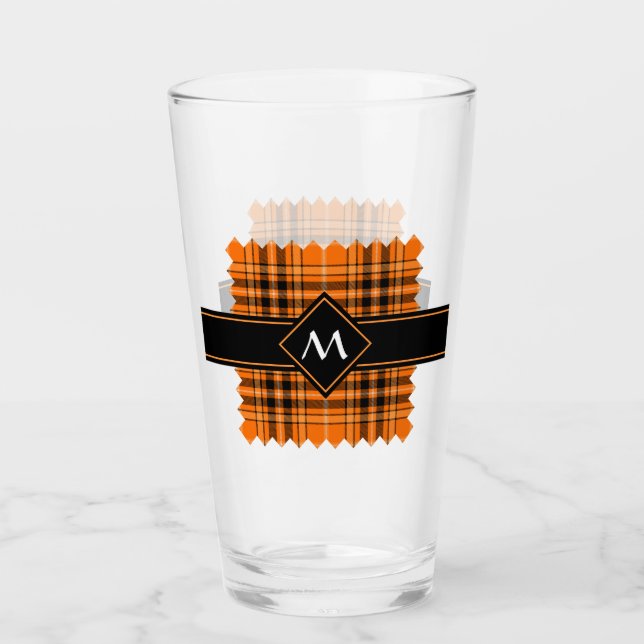 Naranja de Halloween Tartan (Anverso)