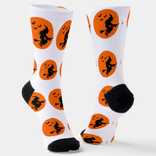 Naranja de Halloween y calcetines negros