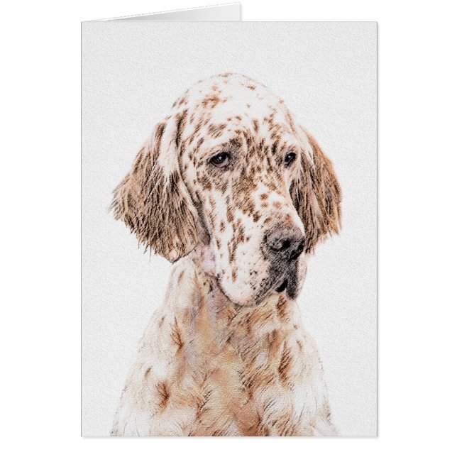 Naranja de Inglaterra Belton Pintura de Perro Arte (Frente)