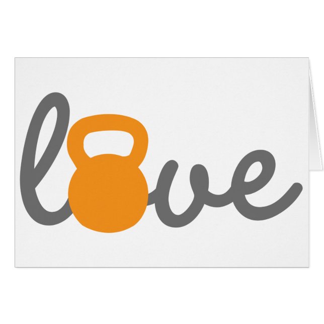 Naranja de Kettlebell del amor (Anverso (Horizontal))