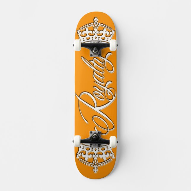 Naranja de la cubierta del monopatín de los derech (Anverso)