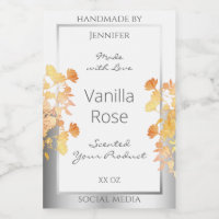 Naranja de la etiqueta de presentación de producto