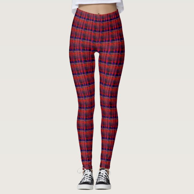 Naranja De La Hapa Plaid 1974, Leggings (Anverso)