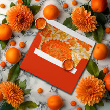 Naranja de lujo Mandarin Boda Floral