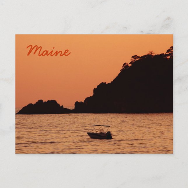 Naranja de Maine en postal (Anverso)