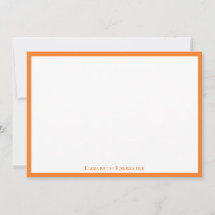 Naranja de mandarina Nota de borde Minimalista sim