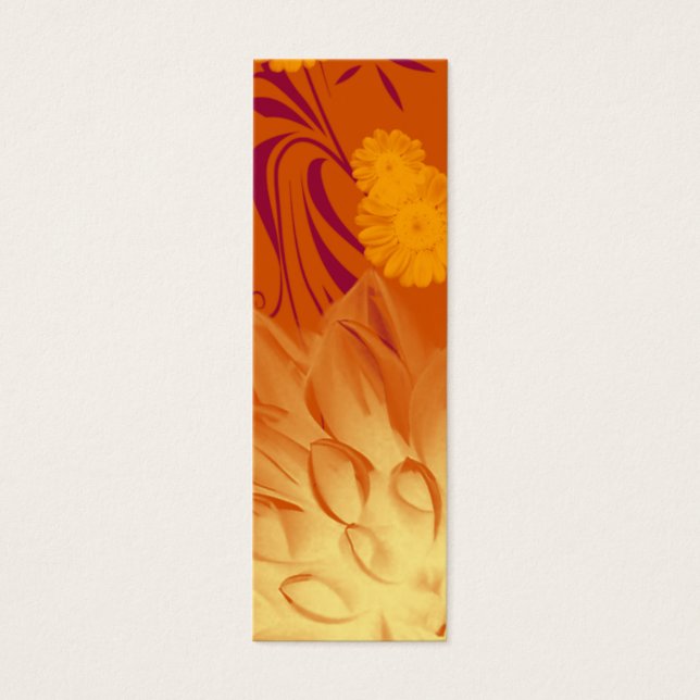 Naranja de marcadores Personalizado de flores amar (Frente)