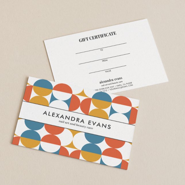 Naranja de mediados de siglo negocios amarillo azu (Subido por el creador)