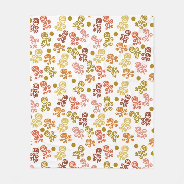 Naranja de oro de los Rosas de acequia y manta de  (Anverso)