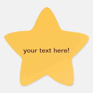 Naranja de oro - pegatinas de la estrella