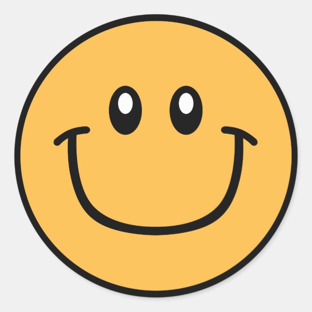 Naranja de Pegatinas de caras sonrientes 0003 (Anverso)